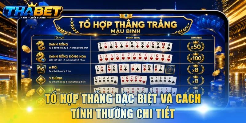 Bài Mậu Binh - Game Đổi Thưởng Thịnh Hành Tại THABET 4 Tổ hợp thắng đặc biệt và cách tính thưởng chi tiết